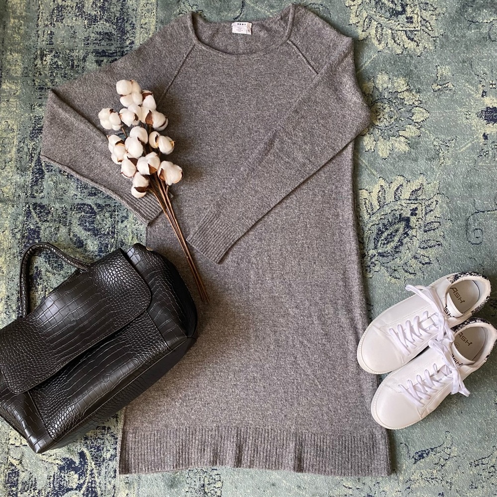 DKNY knit cashmere dress